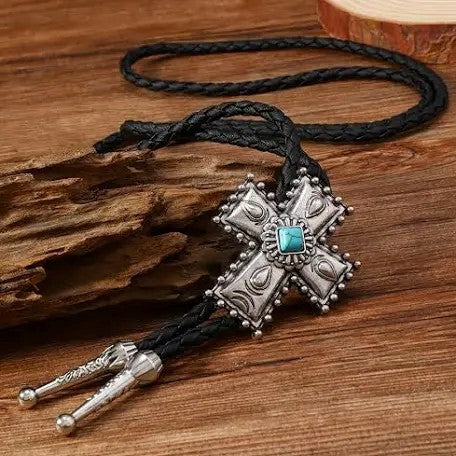 Women Cross Bolo Tie