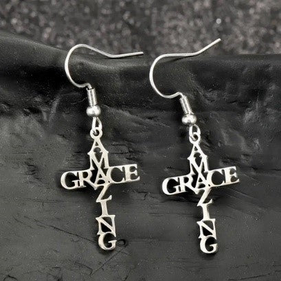 Amazing Grace Stainless Steel Earrings