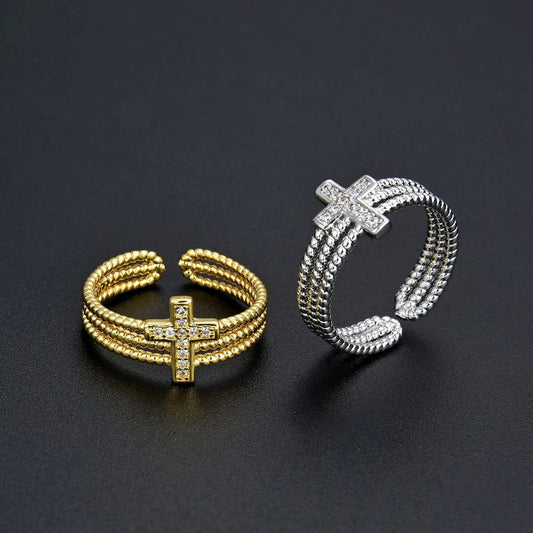 Cross Ring for ladies