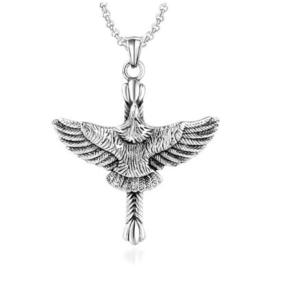 Men's Stunning Spread Eagle Cross Necklace