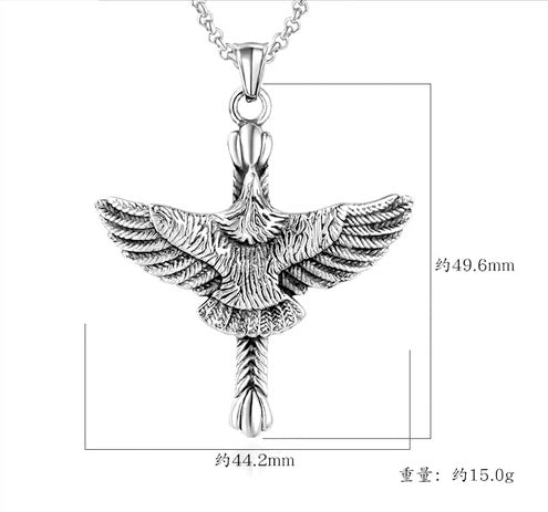 Men's Stunning Spread Eagle Cross Necklace