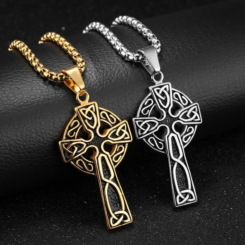 Celtic Vintage Cross Necklace