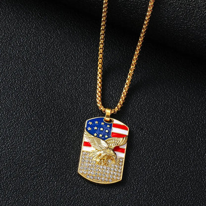 Men’s American Eagle Dog Tag Style Necklace
