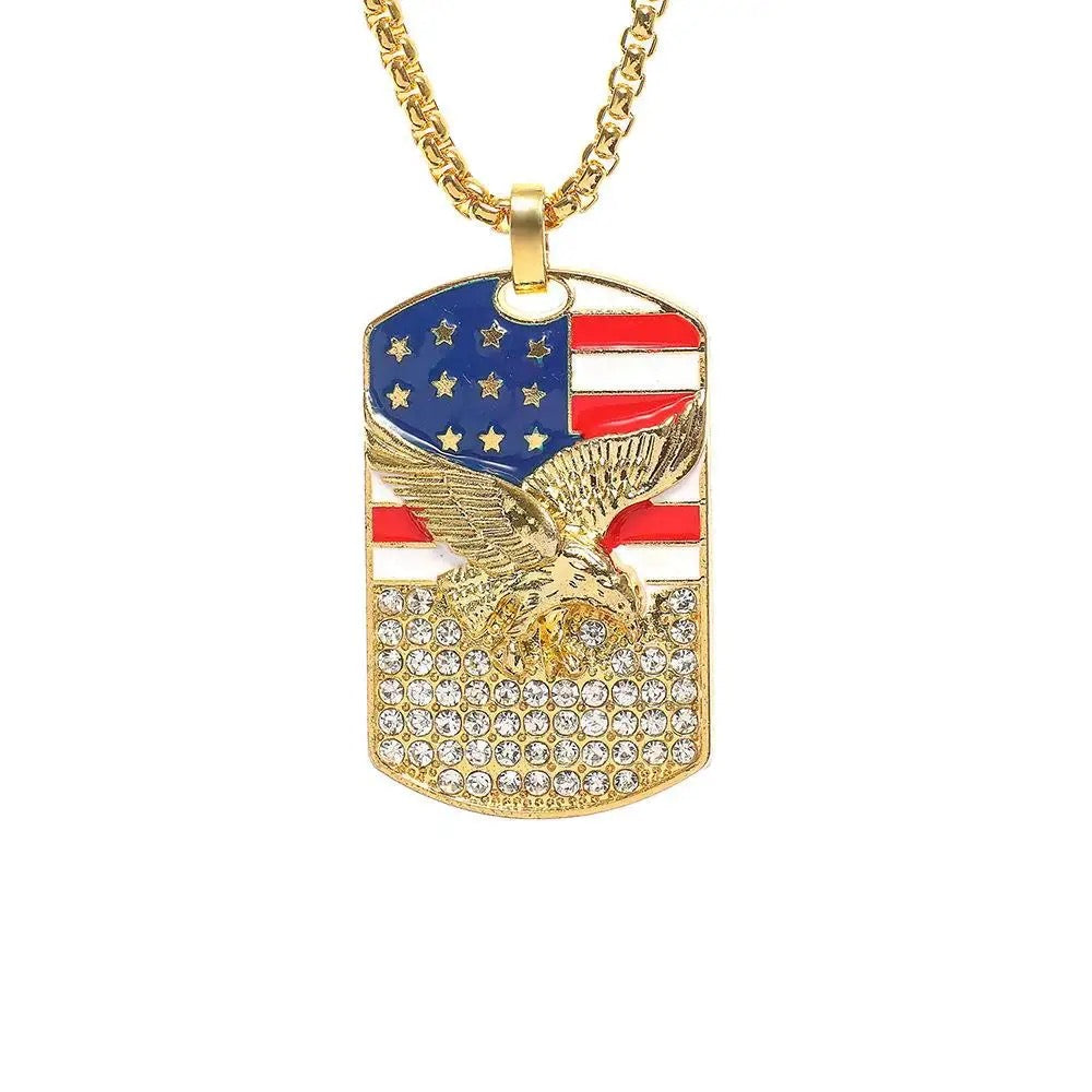 Men’s American Eagle Dog Tag Style Necklace