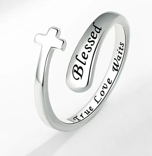 Blessed Cross Ring - Self Adjusting
