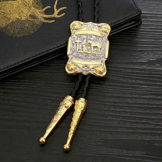Praying Cowboy Bolo Tie