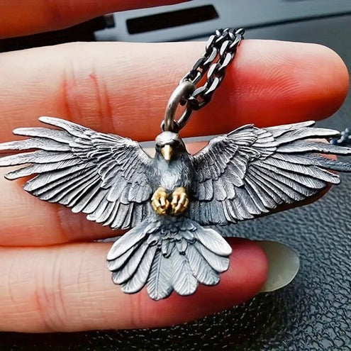 Antique Silvery Flying Eagle