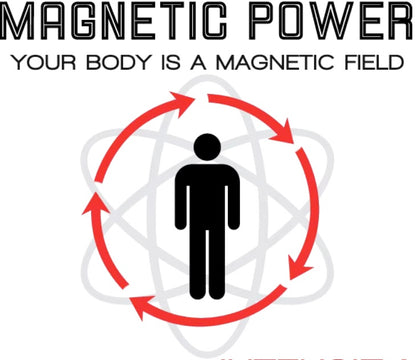 Black Stainless Steel Magnetic Cross Bracelet