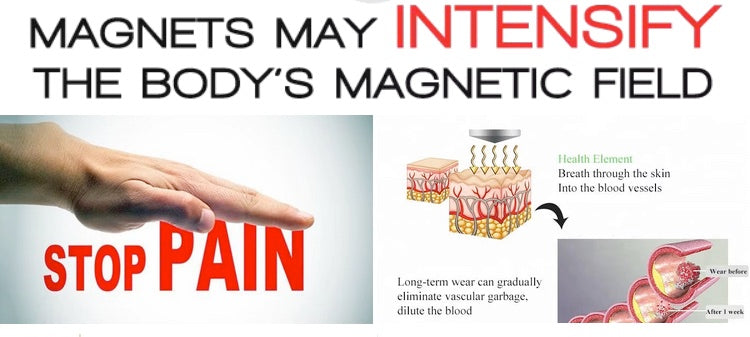 Black Stainless Steel Magnetic Cross Bracelet