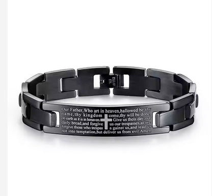 Black Stainless Steel Link Bracelet