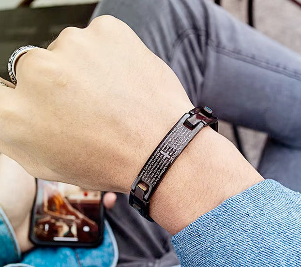 Men’s Black Stainless Steel Bracelet