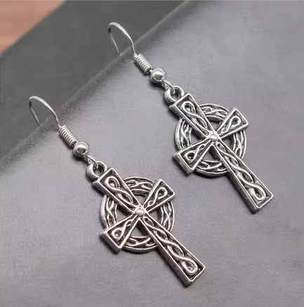 Celtic Cross Earrings
