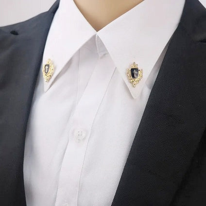 Crown Cross Collar Pin (2)