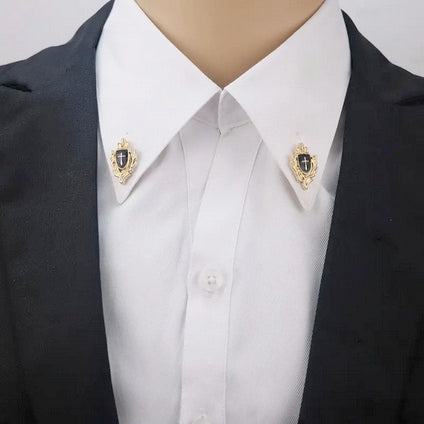 Crown Cross Collar Pin (2)