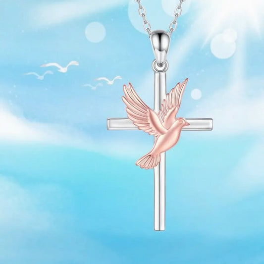 Classic Dove Cross Necklace