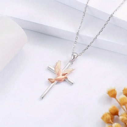 Classic Dove Cross Necklace