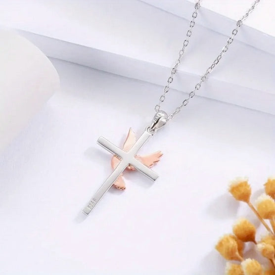 Classic Dove Cross Necklace