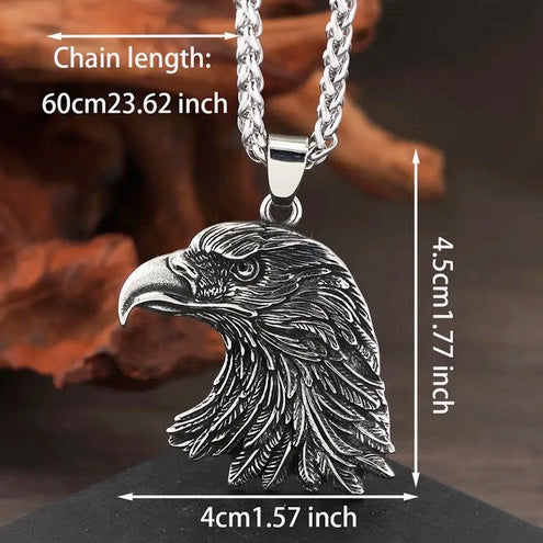 Retro Alloy Eagle Shape Pendant Necklace