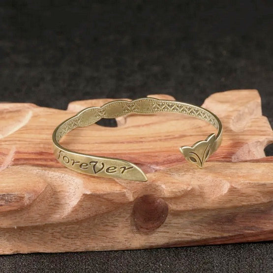Vintage Inspired Fox Copper Cuff Bracelet -Adjustable
