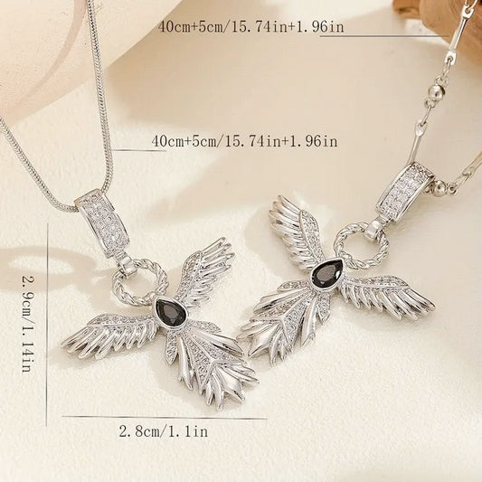 Elegant Phoenix Wing Necklace - Classic Angel Wings Clavicle Chain