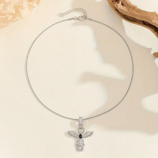 Elegant Phoenix Wing Necklace - Classic Angel Wings Clavicle Chain
