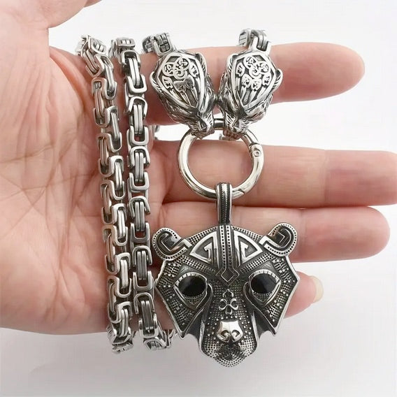 Vintage Large Bear Necklace