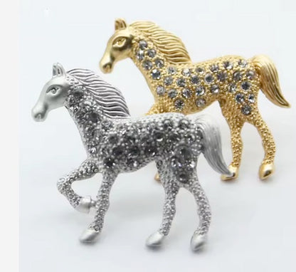 Save The Wild Horses Brooch- Two Colors