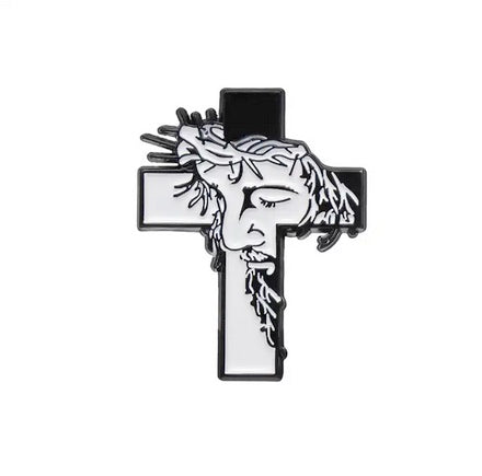 Jesus Cross Brooch Pin