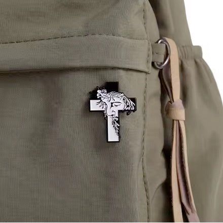 Jesus Cross Brooch Pin