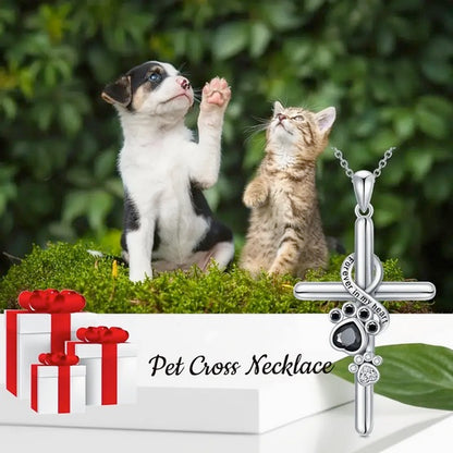 Dog Lover's Cross Necklace