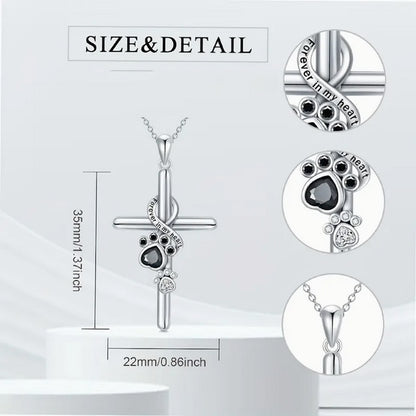 Dog Lover's Cross Necklace