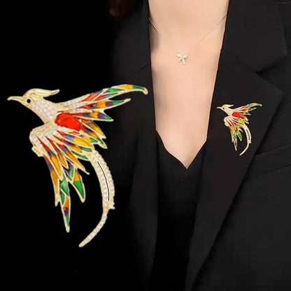 High-End Phoenix Rising Brooch
